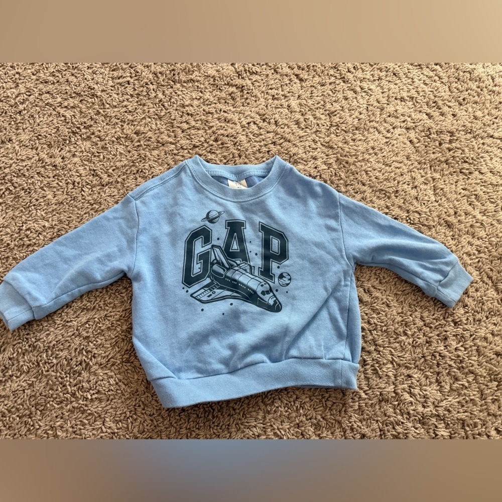 Preloved GAP Light Blue Space Shuttle Sweatshirt